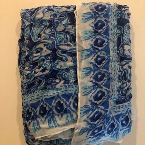 On the square scarf- Get Trunky. 51” worn twice